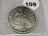 1854-0 Seated Half