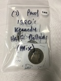 Lot of (7) Proof 1980's (Mix Date) Kennedy Half Dollars