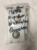 Lot of (20) Proof 1980's (Mix Date) Washington Quarters
