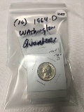 Lot of (10) 1964-D Washington Quarters