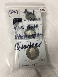 Lot of (20) Proof (Mix Date Teens) Washington Quarters