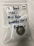 Lot of (7) Proof 1980's (Mix Date) Kennedy Half Dollars