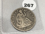 1871 Seated Half