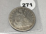 1873 Seated Half