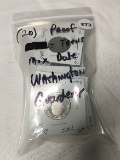 Lot of (20) Proof (Mix Date Teens) Washington Quarters