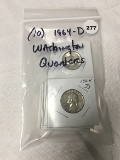 Lot of (10) 1964-D Washington Quarters