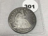 1873 Seated Half Dollar