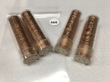 (4) Rolls 1963 Canadian Unc. Pennies