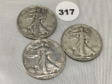 1946, 46-D, 46-S Walking Liberty Half Dollars
