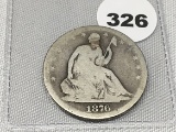 1876 Seated Half