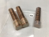 (3) Rolls 1962 Unc. Canadian Pennies