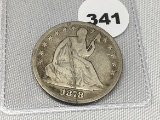 1878 Seated Half