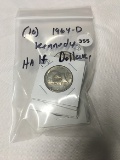 Lot of (10) 1964-D Kennedy Half Dollars