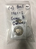Lot of (10) Proof 1981-S Susan B. Dollars