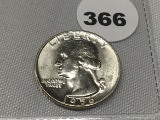1956-D Unc. Washington Quarter