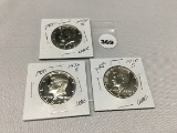 Lot of (3) Proof 1970-S Kennedy Half Dollars