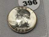 1945-S Unc. Washington Quarter
