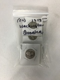 Lot of (20) 1943 Washington Quarters