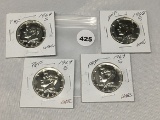 Lot of (4) Proof 1960's (Mix Date) Kennedy Half Dollars
