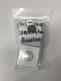 Lot of (20) 1940's Washington Quarters