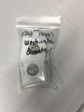 Lot of (20) 1940's Washington Quarters