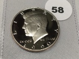 1990-S Proof Kennedy Half Dollar