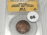 1805 Half Cent, ANACS Graded