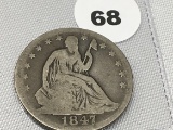 1847-0 Seated Half