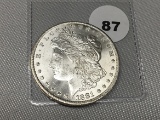 1881-CC Morgan Dollar, Nice Unc. Coin