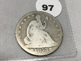 1853-0 Seated Half