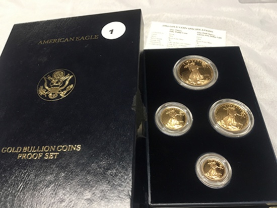 1994-W 4 pc. Proof American Eagle Gold Set