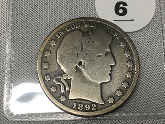 1892-O Barber Half