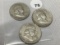 1952, 52-S, 52-D Franklin Half Dollars