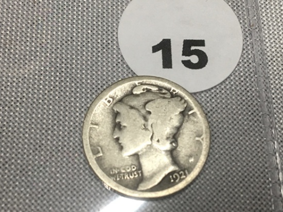 1921 Mercury Dime