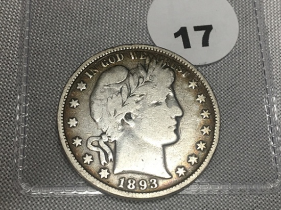 1893 Barber Half