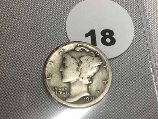 1921-D Mercury Dime