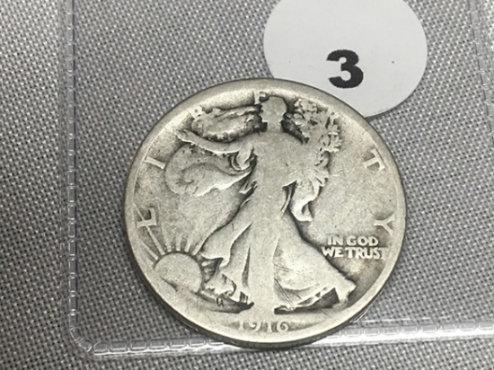 1916 Walking Liberty Half