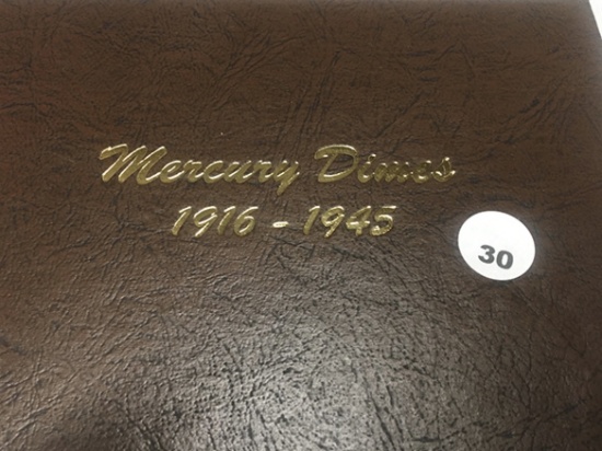 Near Complete Mercury Dime Set (less 16-D, 21, 21-D), 74 Total Coins