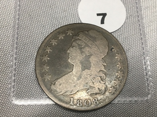 1808 Bust Half