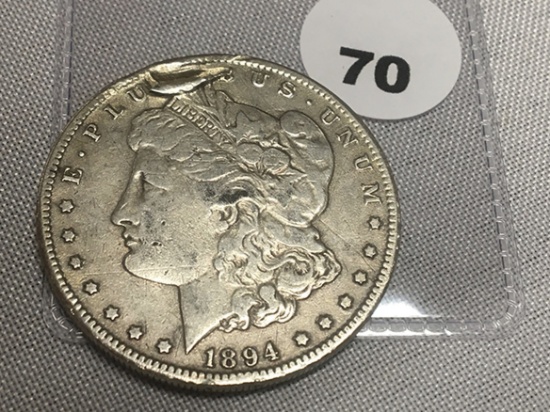 1894-S Morgan Dollar, Damaged
