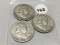 1950, (2) 50-D Franklin Half Dollars
