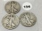 1921, 21-D, 21-S Walking Liberty Half Dollars