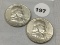 1958, 58-D Franklin Half Dollars