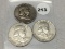 1959-D, 60-D, 61-D Franklin Half Dollars
