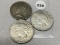 3X$ 1926, 26-D, 26-S Peace Dollars