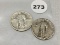1924, 24-S (Damaged) Standing Liberty Quarters