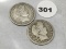 1911, 11-S Barber Quarters