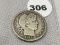 1911-D Barber Quarter