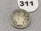 1896-O Barber Dime