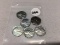 (6) 1943, S, D Steel Lincoln Cents